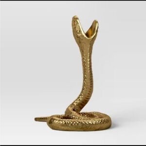COPY - Gold Aluminum Finished Halloween Snake Candle Holder - Threshold